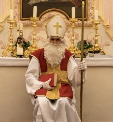 Der Nikolaus bei uns zu Besuch-