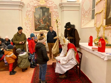 Der Nikolaus auf Schloss Kreisbach-