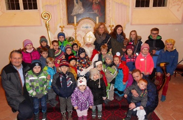 Der Nikolaus bei uns zu Besuch-